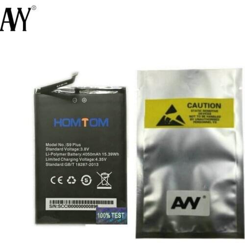 AVY Battery For Homtom S9 plus Mobile Phone Replacement 4050mAh Li-ion Batteries Bateria 100% Tested In stock