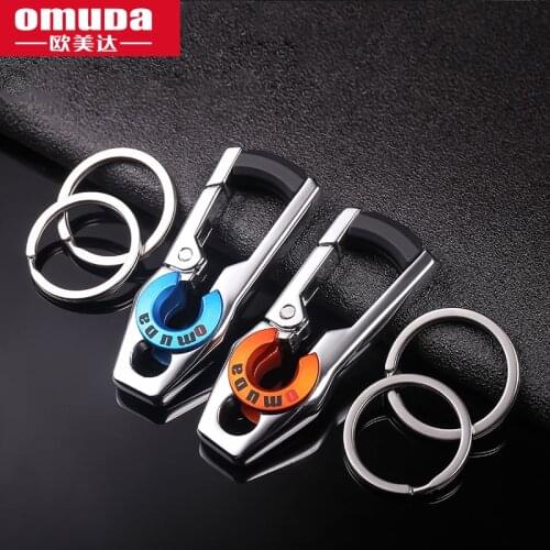 OMUDA Car Keychains Key Chain Birthday Gift Metal Keychain for Men Keychain Zinc Alloy Car Accessor
