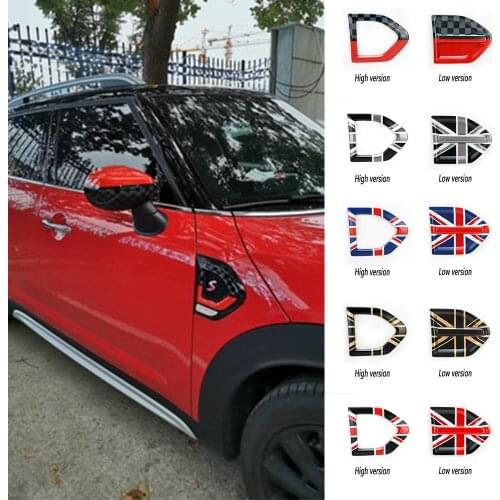 Union Jack Car Side Plate Fender Stickers Cover Decoration For Mini Cooper S JCW F60 Countryman Car-Styling Accessories 2PCS/Set