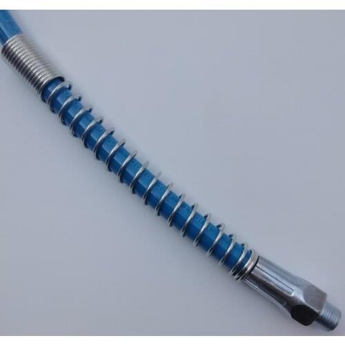 Grease gun barrel manual gun hard rod pneumatic extended explosion-proof steel wire hose joint grease nozzle universal