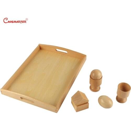 Montessori Wooden Material for Children 3D Object Fitting Exercise Kids Boy Teaching Aids Toy Educational Math Game ToysLT040-3