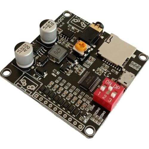 DY-HV20T 12V/24V power supply10W/20W Voice playback module supporting Micro SD card MP3 music player for Arduino