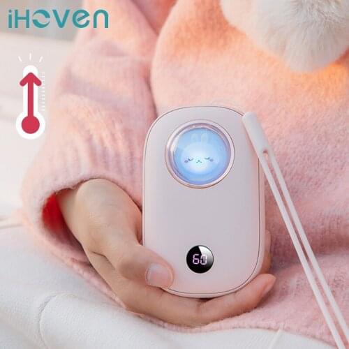Electric Portable Warmer Heater Mini Hand Warmer Heating Pad USB Rechargeable Handy Warm Heater Pocket Cartoon 10000mAh