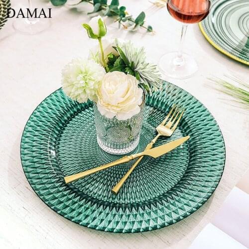 European Ceramic Storage Trays Painted Decorative Western Steak Dishes Dining Table Fruit Salad Plates Kitchen Tableware Plate