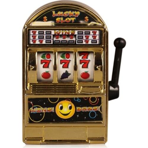 Mini Casino Jackpot Fruit Slot Machine Money Box Game Toy For Kids Adult Decompression Toys Slot Machine Toy Gold
