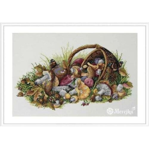 K-127 Wild Mushroom 55-37 Cross stitch Handmade 14CT Counted Canvas DIY,Cross-stitch kits,Embroidery