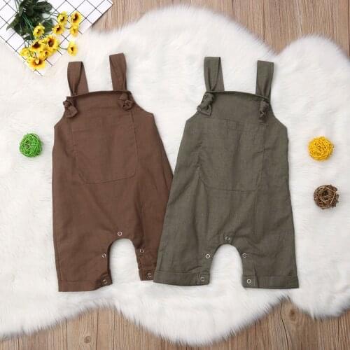 Fashion Cute Casual Toddler Girl Clothes Newborn Baby Boy Rompers Infant Pants Overall Outfit Clothes