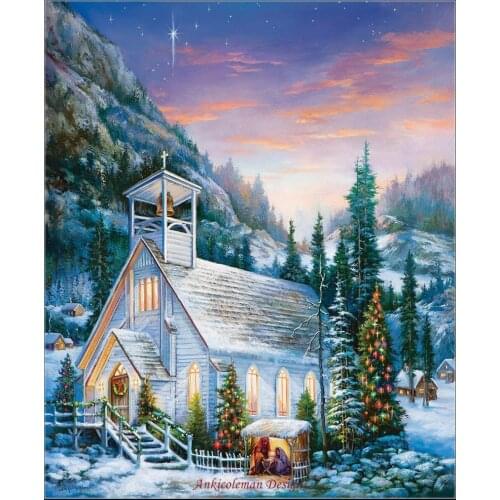 Embroidery Counted Cross Stitch Kits Needlework - Crafts 14 ct DMC DIY Arts Handmade Decor - Yuletide Celebration