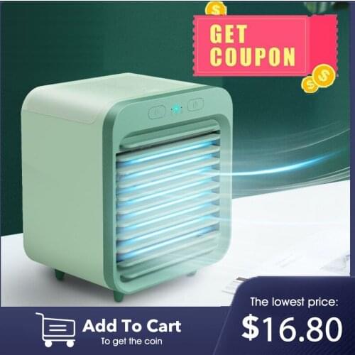 Xiaomi USB Desk Mini Fan Portable Air Cooler Fan Air Conditioner Light Desktop Air Cooling Fan Humidifier Purifier For Office