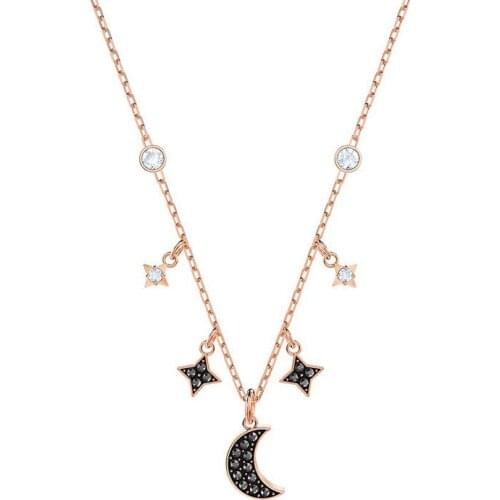 Necklace Mysterious Starlight Moon And Stars Clavicle Single Chain Woman Send Girlfriend Gift Jewelry Hot