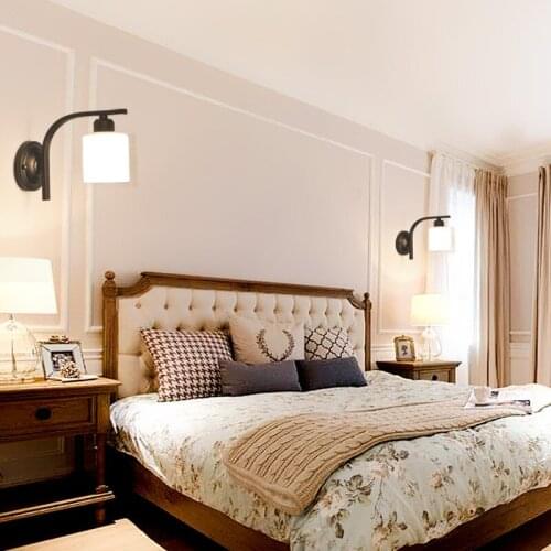 Simple American Wall Lamp Living Room Background Wall TV Wall Lamp Creative Personality European Nordic Bedroom Bedside Lamp