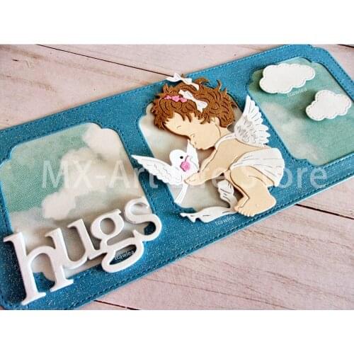 Bird with Angel Girl Metal Cutting Dies Animal Human Doll Dies for DIY Craft Scrapbooking Cards Decorative 2020