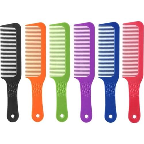 1 Pcs 3D Hairdressing Clipper Comb Anti Slide Handle Barber Carbon Antistatic Haircut Comb Stick Hair For Professional Use