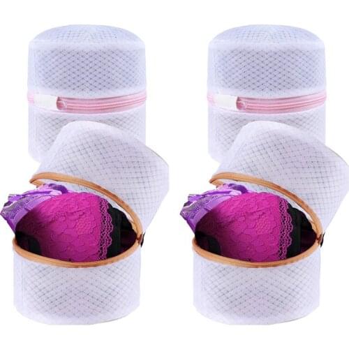Mesh Bra Wash Bags with Premium Zipper Travel Laundry Bag for Intimates Lingerie and Delicates(Bra Wash Bag 4 Set)