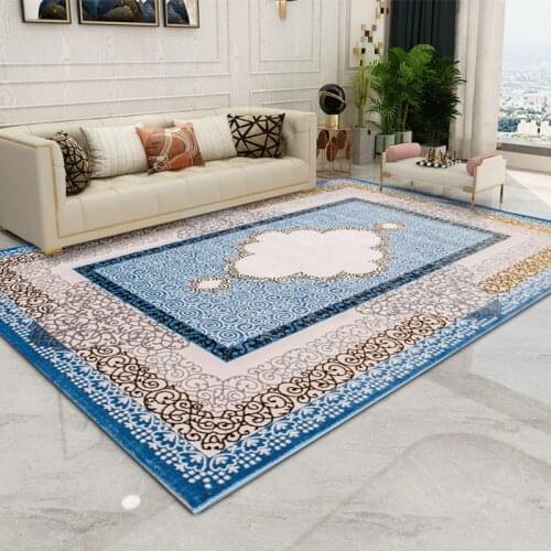 Blue Europe Style Carpets For Living Room Persian Thicken Rugs For Bedroom Sofa Coffee Study Decor Home Floor Rug Table Classic