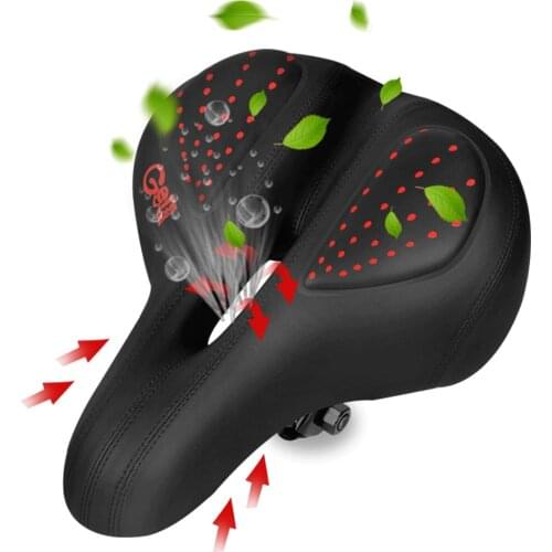 Bicycle Saddle Mountain Bike MTB Seat Thickened Extra Comfort Silicone Road Cycling Seat Bike Big Fat Scooter Saddle