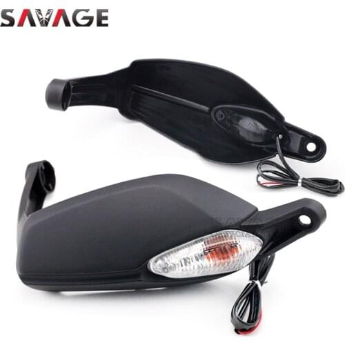 Hand Guard with Light For DUCATI Hypermotard 820/ Hyperstrada 821 2013 2014 2015 Motorcycle Side Handguard Handlebar Protector