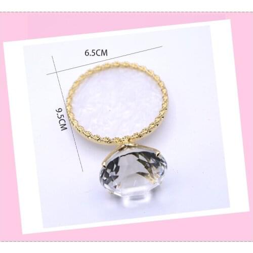 1PC Diamond False Nail Art Plate Tips Display Stand Nail Art Color Palette For Dispaly Nail Color Mixing Nail Art Tools