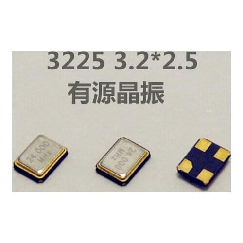 10pcs Active SMD Crystal 3225 4M 8M 12M 16M 20M 24M 25M 26M 27M 30M 48M