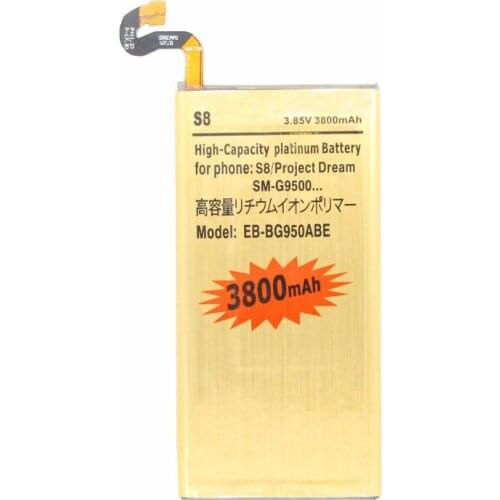 5pcs /lot 3800mAh EB-BG950ABE Replacement Li-Polymer Gold Battery For Samsung Galaxy S8 G950 G950F G950A G950T G955S G950P