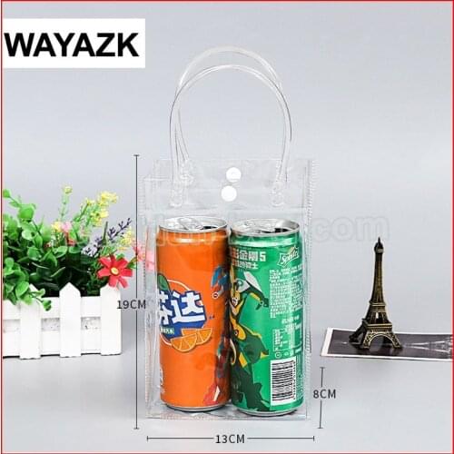 100pcs/lot) wholesale waterproof transparent clear gift wine pvc bag