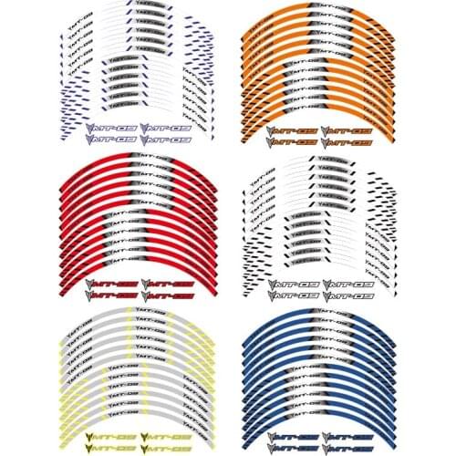 Racing Accessories Outer Wheel Tire Rim Creative Decal Emblem Motorcycle custom Reflective Sticker For YAMAHA MT-09 mt09