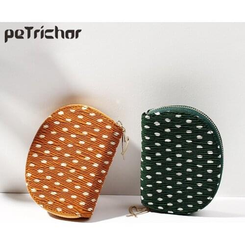 Brand Fabric Women Credit ID Card Holder Case 11 Slots Semicircle Extendable Business Card Wallet Female Small Zipper Coin Purse