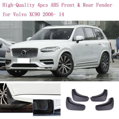 High-Quality 4pcs ABS Front & Rear Fender for Volvo XC90 2006- 14 Car Mud Flaps Splash Guard Mudguard Mudflaps Accessories