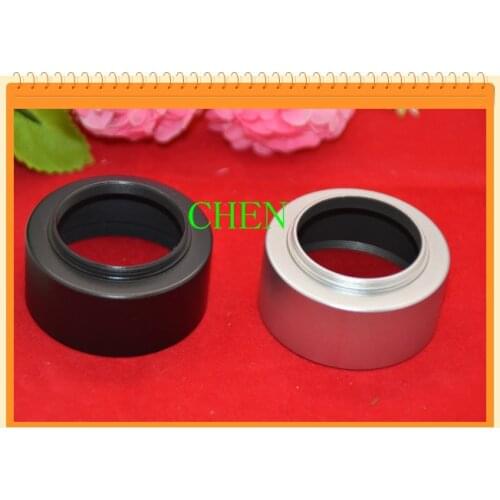 Black silve metal 35mm Metal Lens Hood for 35mm f1.7 /50mm f1.4 CCTV Lens