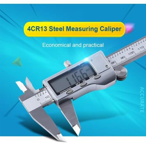 Stainless steel Digital Electronic Carbon Inch/mm Conversion LCD Vernier Caliper Height Measuring Instruments Micrometer 0-300mm