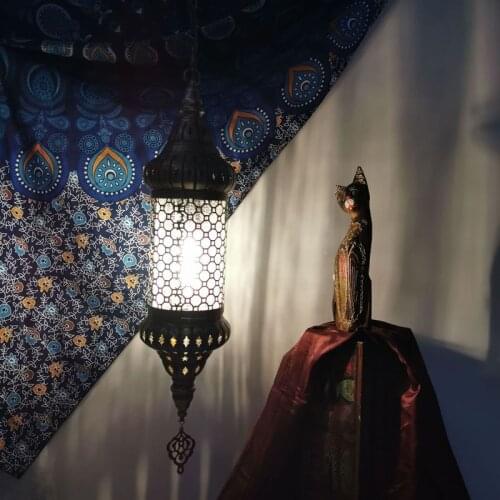 Type personality cafe restaurant bar corridor corridor short cylindrical crack glass chandelier