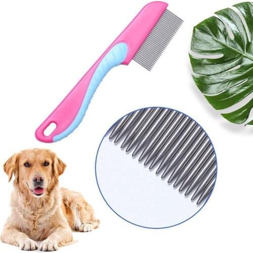 Home Pet Animal Care Comb Protect Flea Comb For Cat Dog Pet Stainless Steel Comfort Flea Hair Grooming Comb