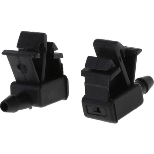 2 Pcs Plastic Windscreen Washer Water Jet Spray Nozzle Car Front Windshield for Citroen for Peugeot