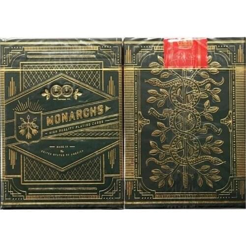 Theory11 Monarchs Playing Cards Green Bicycle Monarch Deck USPCC Collectable Poker Magic Card Games Magic Tricks Props