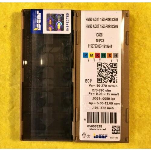 10 PCS CARBIDE INSERT HM90 ADKT 1505PDR IC808