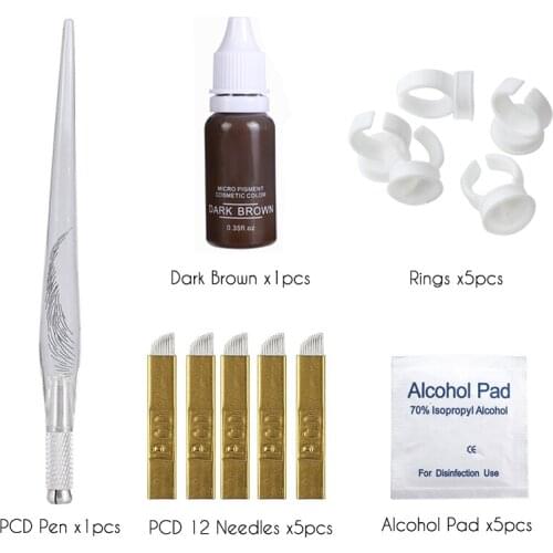 Microblading Kit Eyebrow Tattoo Set Manual Microblading Tattoo Pen Microblading Tattoo Ink Microblading Blades Tattoo Ink Ring