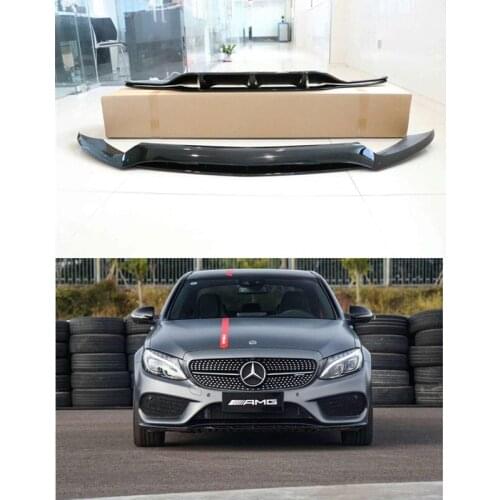 Crazy2021 Fit For Benz Mercedes C-class W205 (sports) C43 Amg Front Lip Rear Spoiler Kit