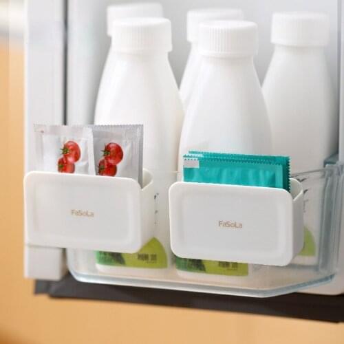 Refrigerator Sauce Bag Storage Box Hanging Seasoning Bag Rack Refrigerated Small Objects Sorting Rack