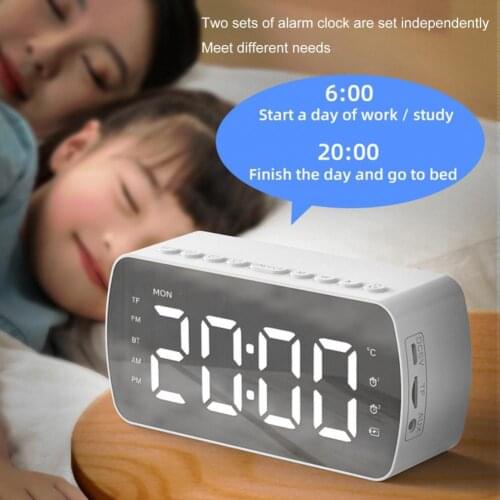 G10 Multifunctional Digital Electronic Clock Wireless Bluetooth Speaker Mini Wireless Sound Box for Home
