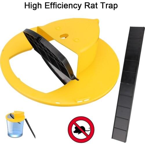 Door Style Plastic Smart Mouse Rat Trap Household Tool Reusable Flip And Slide Bucket Lid Multi Catch Reset Mousetrap