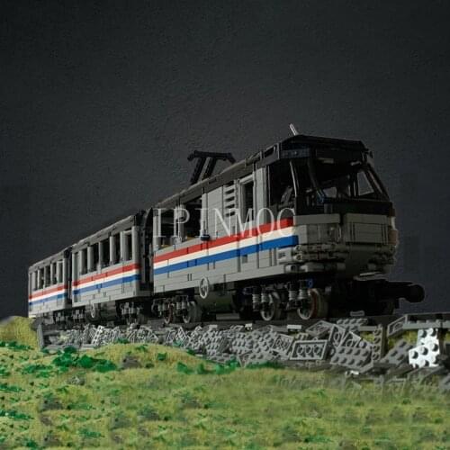 MOC-66437 Metroliner is a dynamic remote-controlled train with one locomotive, one compartment and one set of rails
