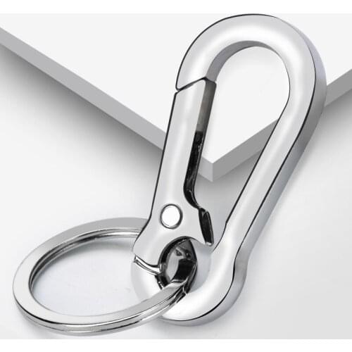 Mens and Womens Simple Waist Key Ring Car Key Ring Couple Lost Key Ring Travel Mountaineering Sports Backpack Accessories