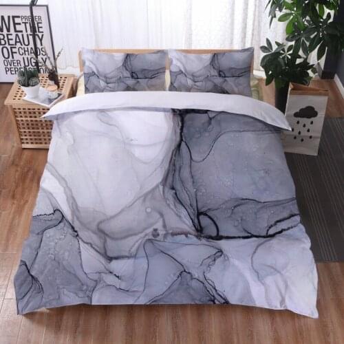 Marble Quilt Cover Modern Artificial Green Sands Glitter Marble Stone Bedding Set Twin Queen 3 Pieces Fashionable Duvet Cover