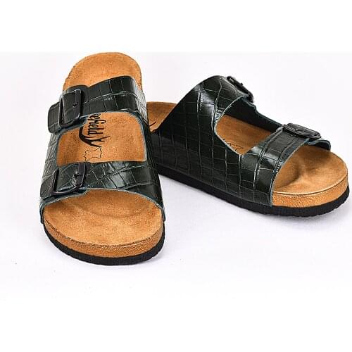 Moosefield Genuine leather 2021 new fashion summer open toe mens slippers non-slip orthopedic eva sole 40-45 size slippers