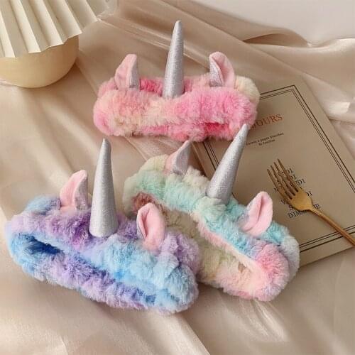 New Cosplay Unicorn Hair Band Accessories Headband Party Cartoon Unicorn Ear Headwear Kids Hair Accessories Crown Birthday Gifts