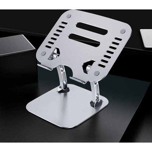 Tablet PC Mobile Phone Stand Notebook Desktop Lifting Portable Multifunctional Folding Aluminum Alloy Lazy Cooling For Apple