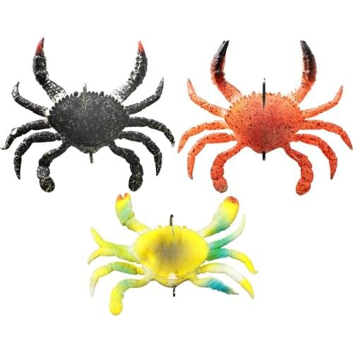 Smash Crab Lure Realistic TPE Fishing Lure For Saltwater Freshwater Lure Trout Wall Eye Muskie Pike Catfish Bait Outdoor Fishing