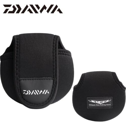 DAIWA Baitcasting Fishing Reel bag Casting Wheel Protective Case Angling Reels Tackle Storage Pouch Protector Cover12.5*12*7.5mm