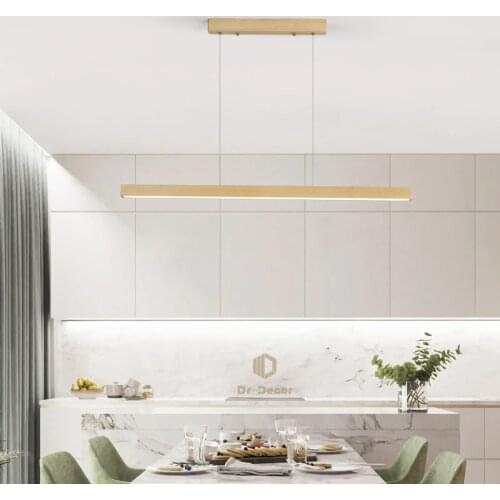 Modern LED Wooden Pendant Light,Minimalism Dining Room LOFT Indoor Decoration Home Living Room Art Pendant Lamp Hanging Lighting