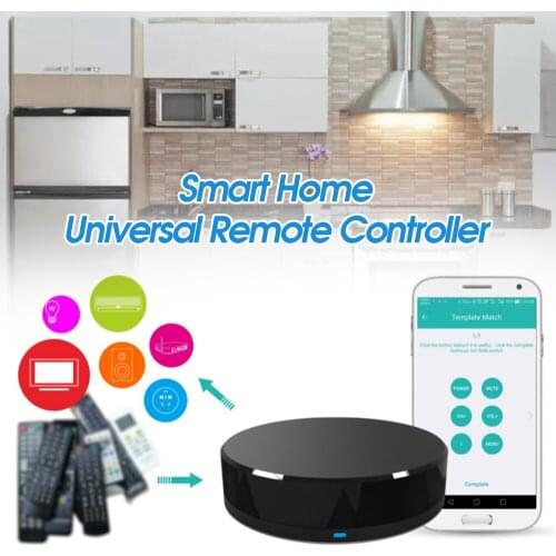 Smart WIFI IR Remote Control Universal Infrared Smart Home Remote Controller for TV DVD AUD AC Works with Alexa Google Home